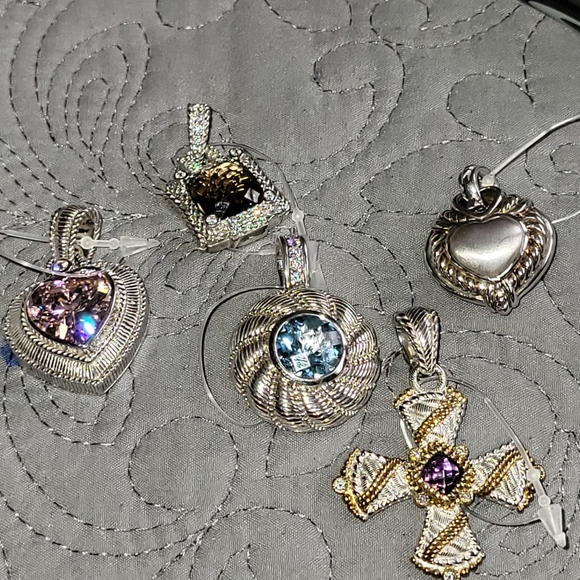 Judith Ripka Sterling Silver Enchancers - Picture 1 of 3